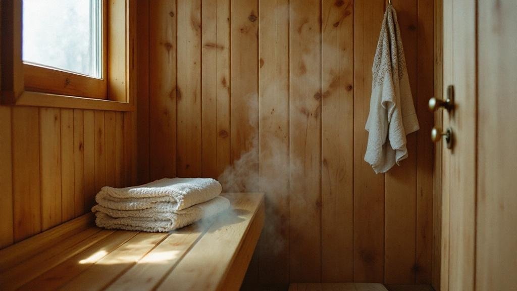 Visiting a Finnish home sauna in your home