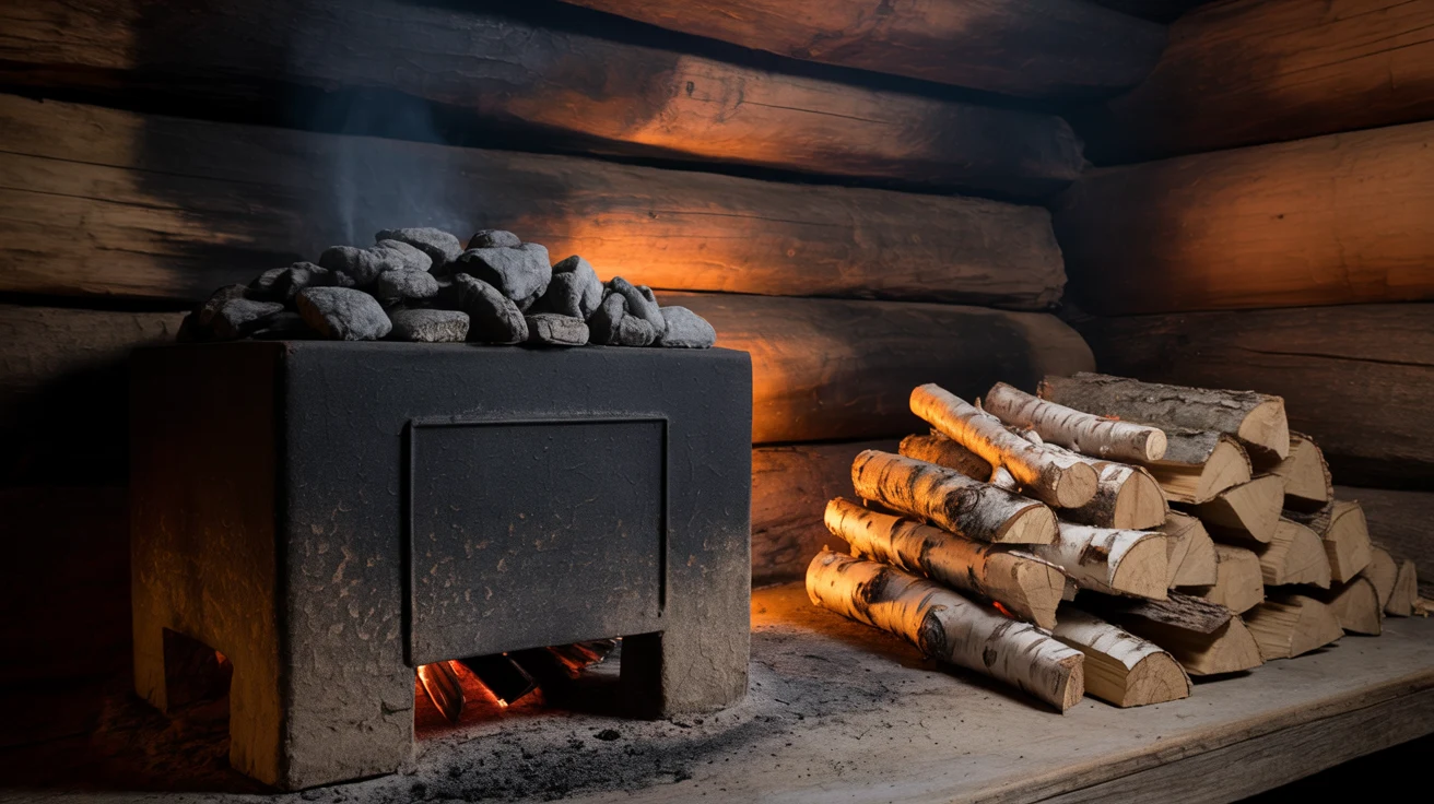 Variety of sauna designs displayed side by side showing different construction styles and shapes