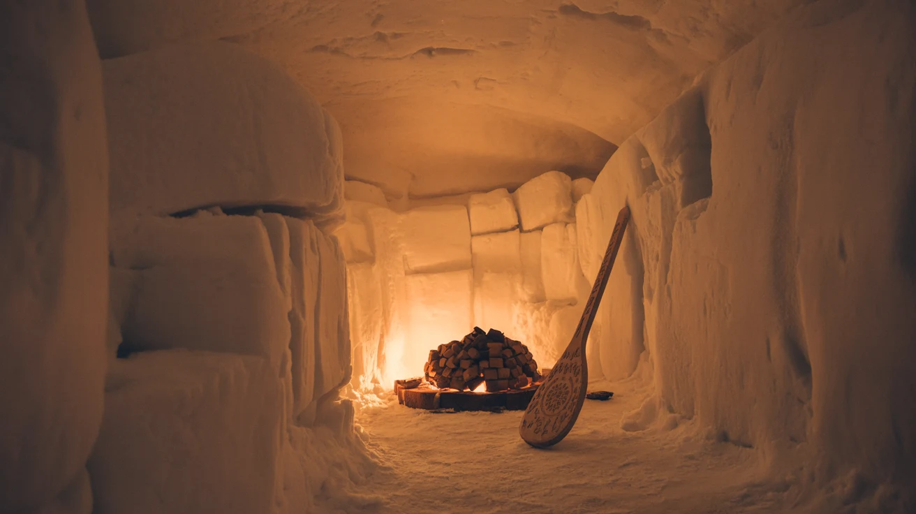 Snow and ice saunas