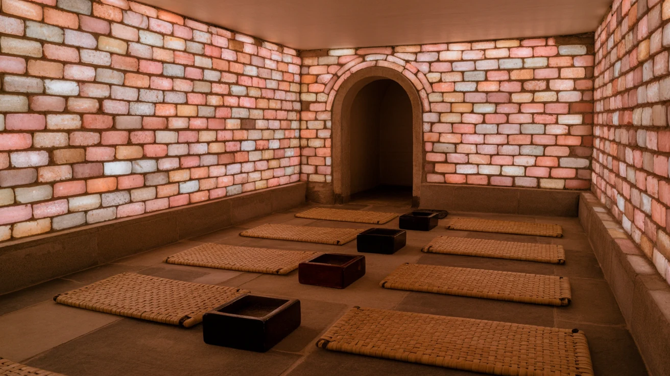 Los Angeles: the Korean spa floors