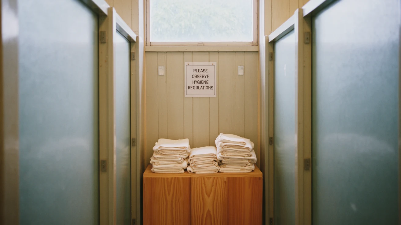 The naked shower is law, not house etiquette